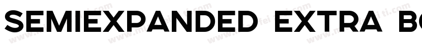 SemiExpanded extra bold字体转换
